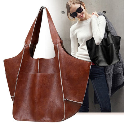 Scarlett™ - Handmade Oversizes Leather Handbag