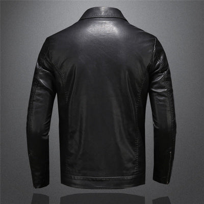 Caleb™ - Classic Comfortable Leather Jacket