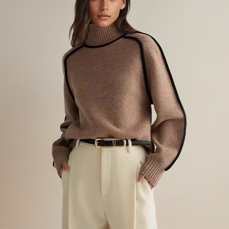 Amelia™ - Cashmere Couture Turtleneck - Comfortable, Oversized Stylish Fit