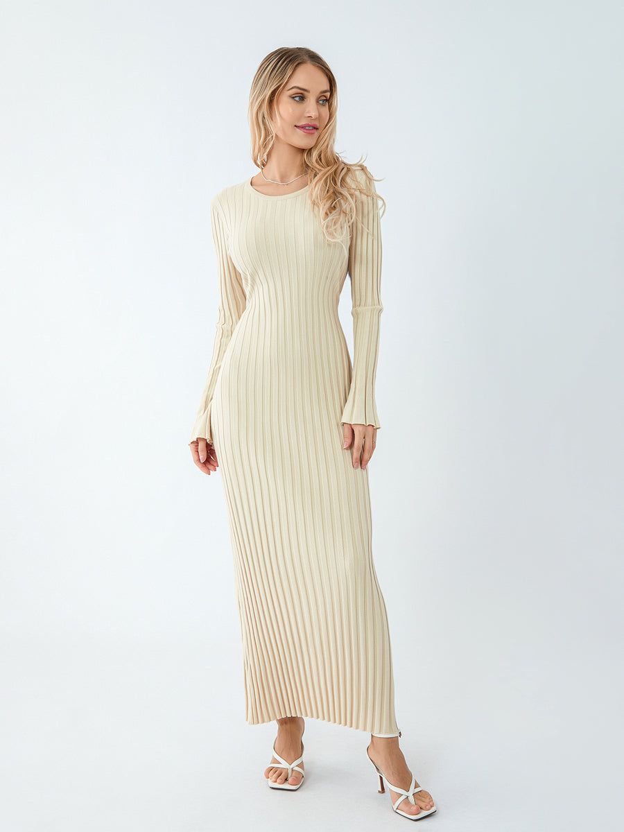 Avery™ - Elegant Knitted Maxi Dress