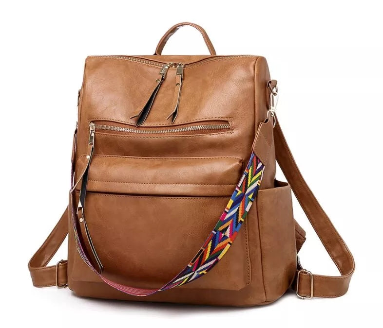 Lily™ - Stylish Leather Backpack With Large Capacity