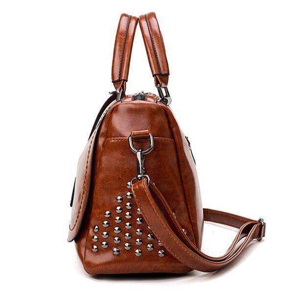 Sophia™ - Luxury Rivets Leather Bag