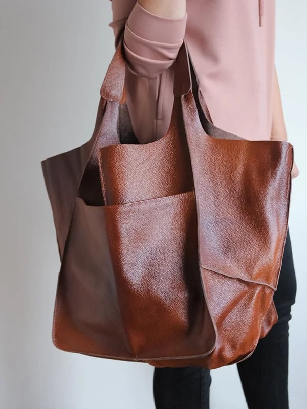 Scarlett™ - Handmade Oversizes Leather Handbag